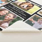 祖父母があなたを愛する8フォトコラージュ シェルパブランケット (3/4)