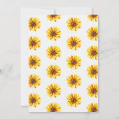 . .祖父母がバンプヒマワリから詩を作る 招待状 (裏面)