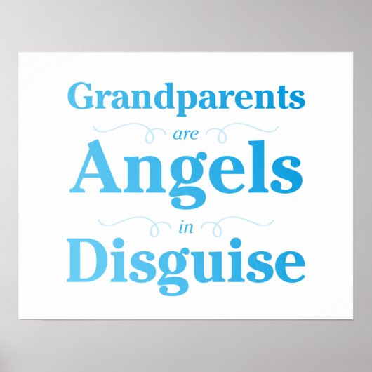 祖父母が天使の姿に変装 ポスター (正面)