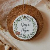 祖父母としてのカスタマイズ可能なニックネームのクリスマス セラミックオーナメント