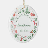 祖父母としてのクリスマス セラミックオーナメント (右)