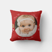 祖父母としての初めてのクリスマス装飾用クッション クッション (正面)