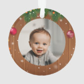 祖父母としての我々の初めてのクリスマスは現実的だ オーナメント (裏面)