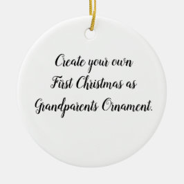 祖父母として独自の初めてのクリスマスを作成する セラミックオーナメント