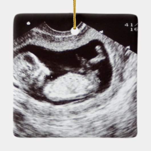 祖父母として1年目のベビー セラミックオーナメント (裏面)