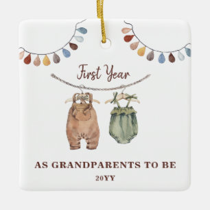 祖父母として1年目のベビー セラミックオーナメント