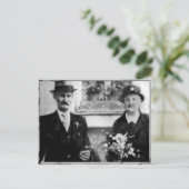 祖父母とのヴィンテージ写真 ポストカード (スタンド正面)