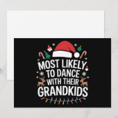 祖父母と一緒に踊る可能性が最も高い家族 シーズンカード (正面/裏面)