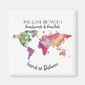 祖父母と孫の愛 マグネット (正面)