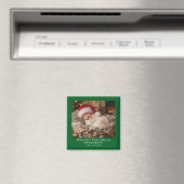 祖父母と過ごす初めてのクリスマス 赤ちゃんの写真 マグネット (インサイチュ (食洗機))