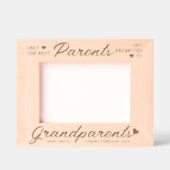 祖父母に昇格カスタムベビー告知 レーザー彫刻フレーム (正面)