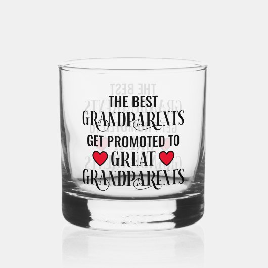 祖父母に昇進したトレンディー ウイスキーグラス (正面)