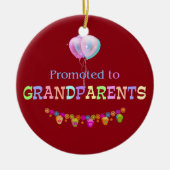 祖父母に昇進，お祝い セラミックオーナメント (正面)