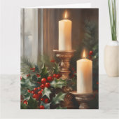 祖父母のための大きな写真記念クリスマスクリスマス カード (正面)