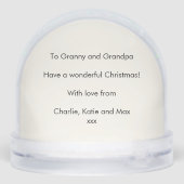 祖父母のための孫の写真 – クリスマス (裏面)