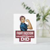 祖父母のようにファシズムと戦う ポストカード (スタンド正面)