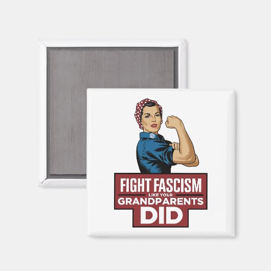 祖父母のようにファシズムと戦う マグネット (正面/裏面)