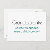 祖父母のように簡単を操作する ポストカード (正面/裏面)