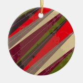 祖父母のクリスマスのギフトの円のオーナメント セラミックオーナメント (正面)