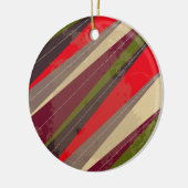 祖父母のクリスマスのギフトの円のオーナメント セラミックオーナメント (左)