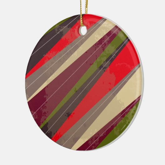 祖父母のクリスマスのギフトの円のオーナメント セラミックオーナメント (左)