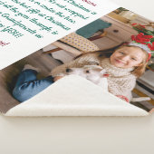 祖父母のクリスマスパーソナライズされた詩の写真 シェルパブランケット (3/4)