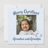 祖父母のクリスマスフォトフローラ挨拶 (正面)