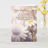 祖父母のデイカード – デイジー カード (黄色い花)