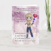 祖父母のデイカード – Hearのかわいい小さな女の子 カード (正面)