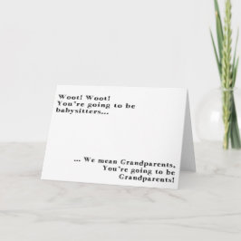 祖父母のベビー告知カード 案内状