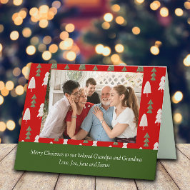 祖父母の両親へのクリスマスの挨拶 カード