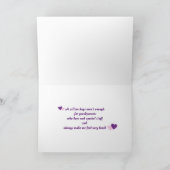 祖父母の写真の折り畳みホリデーカード シーズンカード (内部)