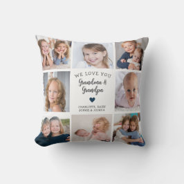 祖父母の写真コラージュが大好きモダン クッション