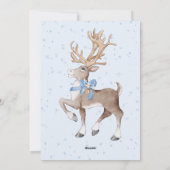 祖父母の写真 クリスマス 青い鹿 (裏面)