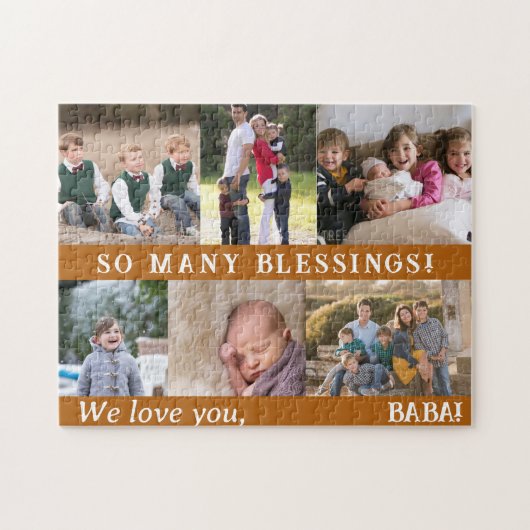 祖父母の写真 ジグソーパズル (横)