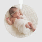 祖父母の初めてのクリスマス素朴Plaid写真 オーナメント (裏面)