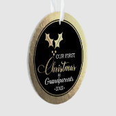 祖父母の初めてのクリスマス オーナメント (正面)