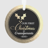 祖父母の初めてのクリスマス オーナメント (裏面)