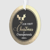 祖父母の初めてのクリスマス オーナメント (正面)