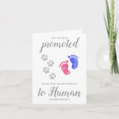 祖父母の妊娠から昇進する 案内状 (正面)