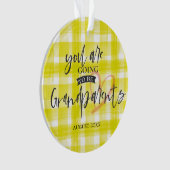 祖父母の妊娠のお知らせ オーナメント (正面)