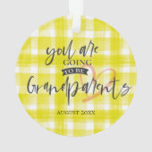祖父母の妊娠のお知らせ オーナメント (裏面)