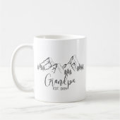 祖父母の妊娠の発表 コーヒーマグカップ (左)