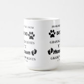 祖父母の妊娠告知に昇進する コーヒーマグカップ (中央)