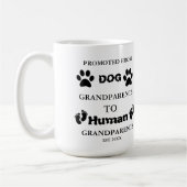 祖父母の妊娠告知に昇進する コーヒーマグカップ (左)