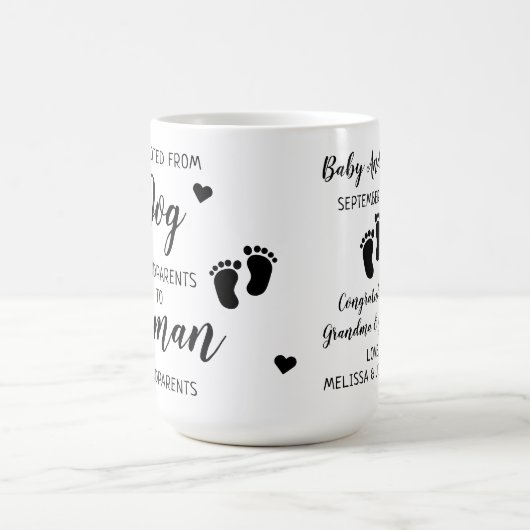 祖父母の妊娠発表 コーヒーマグカップ (中央)