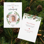 祖父母の子どもの写真カードとして私たちの最初のクリスマス