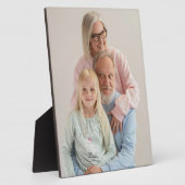 祖父母の孫の写真を作成する フォトプラーク (側面)