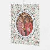 祖父母の孫への贈り物フォトグラス ガラスオーナメント (正面左)