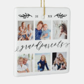 祖父母の孫への贈り物フォトコラージュ セラミックオーナメント (右)